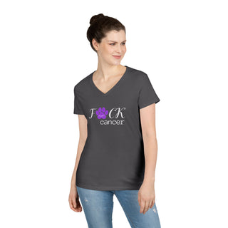 F*ck Cancer Ladies' V-Neck T-Shirt
