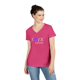 F*ck Cancer Ladies' V-Neck T-Shirt