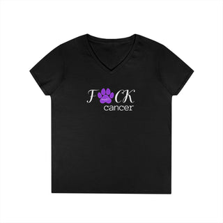 F*ck Cancer Ladies' V-Neck T-Shirt
