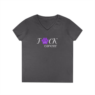 F*ck Cancer Ladies' V-Neck T-Shirt