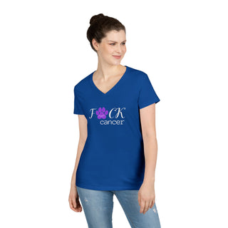 F*ck Cancer Ladies' V-Neck T-Shirt