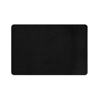 The black nonslip back of the Brightest Star Pet Food Mat.